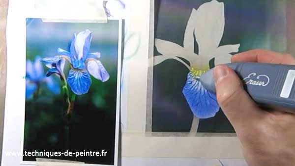 http://www.techniques-de-peintre.fr/wp-content/uploads/2016/06/06-peindre-fleur-iris-gomme-electrique-techniques-de-peintre.jpg